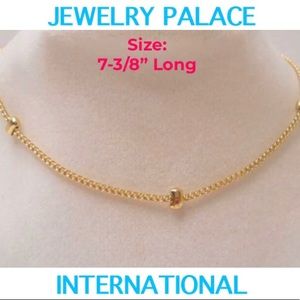 🆕14K Gold Filled Fancy Ball Point adjustable Bracelet